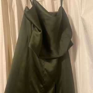 Olive green revelry dress (two piece)
